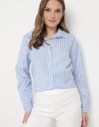 new collection Cămașă Albastră Clasică cu dungi Dettiana