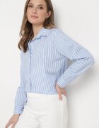 new collection Cămașă Albastră Clasică cu dungi Dettiana