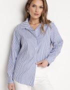 new collection Cămașă Bleumarin Clasică în dungi Dettiana