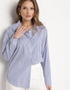 new collection Cămașă Bleumarin Clasică în dungi Dettiana