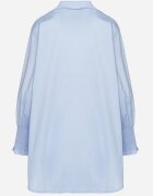 new collection Cămașă din Bumbac Albastră cu Mâneci Încrețite și Volane Tanandoria