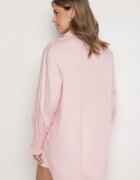 new collection Cămașă roz deschis de bumbac cu mâneci încrețite și volane Tanandoria