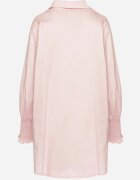 new collection Cămașă roz deschis de bumbac cu mâneci încrețite și volane Tanandoria