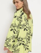new collection Cămașă Verde din Viscoză cu Spate mai Lung Eframla