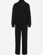 new collection Compleu de trening din bumbac Negru Bluză cu fermoar și Pantaloni Tevrisa
