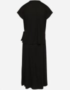 new collection Compleu Negru cu Viscoză Fustă și Bluză cu Legătură Davissael
