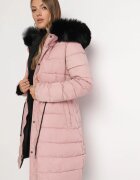 new collection Geacă dublă neagră până la genunchi cu șnur Tmayi