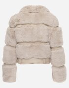 new collection Jachetă Bej de blană cu curea decorativă Sirunis