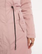new collection Jachetă roz reversibilă până la genunchi cu șnur Tmayi