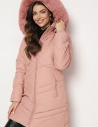 new collection Jachetă Rozalie Matlasată cu Glugă Detașabilă Căptușită cu Blană Jackilaine