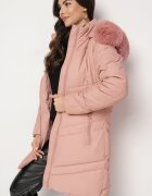 new collection Jachetă Rozalie Matlasată cu Glugă Detașabilă Căptușită cu Blană Jackilaine