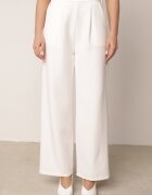 new collection Pantaloni Albi Eleganți cu Picioare Lărgi Kahinuni