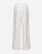 new collection Pantaloni Albi Eleganți cu Picioare Lărgi Kahinuni