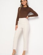 new collection Pantaloni Bej deschis Regular Boura