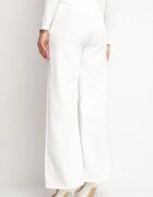 new collection Pantaloni de costum albi cu talie înaltă Vivisora