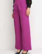 new collection Pantaloni Elegante Violet cu Croială Largă Kahinuni