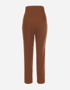 new collection Pantaloni țigaretă Maro închis High Waist Caphe
