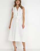 new collection Rochie Albă cu Curea Kydasia