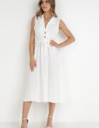 new collection Rochie Albă cu Curea Kydasia