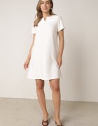 new collection Rochie Albă Trapezoidală Mini cu Buzunare Hreona