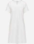 new collection Rochie Albă Trapezoidală Mini cu Buzunare Hreona