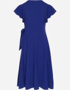 new collection Rochie Albastră Petrecută Cloche cu Cordon în Talie Dannila