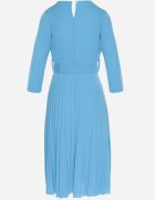 new collection Rochie Albastră Plisată cu Centură Gonge