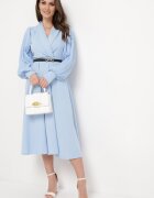 new collection Rochie Albastru deschis Evazată cu curea Aidyn