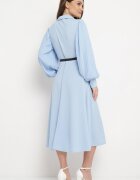new collection Rochie Albastru deschis Evazată cu curea Aidyn