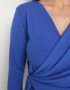 new collection Rochie Albastru marin Petrecută Mini Legată în Talie Icona