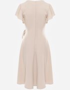 new collection Rochie Bej Cloș Petrecută cu Cordon în Talie Dannila