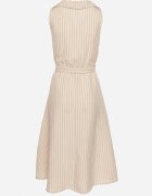 new collection Rochie bej cu un croi cămașă fără mâneci cu cordon Liriora