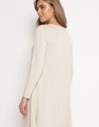 new collection Rochie bej Mini Trapez Plus Colier cu Pandantive Metalice Alercha