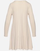 new collection Rochie bej Mini Trapez Plus Colier cu Pandantive Metalice Alercha