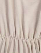 new collection Rochie Bej Plisată Evazată și Decolteu în V Rissara