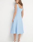 new collection Rochie Clasică Albastră Evazată Delure