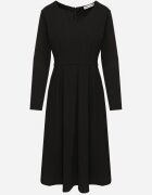 new collection Rochie Evazată Negru De Seară cu decolteu ascuțit Temithiel