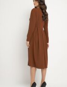 new collection Rochie Maro Evazată de Seară cu Decolteu Ascuțit Temithiel