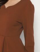 new collection Rochie Maro Evazată de Seară cu Decolteu Ascuțit Temithiel