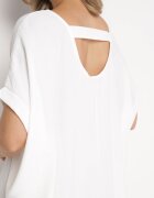 new collection Rochie Mini Albă cu Mânecă Scurtă cu Croială Liliac Kharson