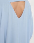 new collection Rochie Mini Albastră cu mâneci scurte cu croială tip liliac Kharson