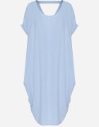 new collection Rochie Mini Albastră cu mâneci scurte cu croială tip liliac Kharson