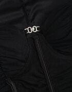 new collection Rochie Mulată Neagră tip corset cu drapaje Nyahi