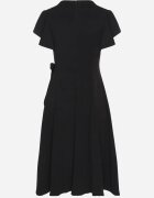 new collection Rochie Neagră Cloș Tip plic cu legătură în talie Dannila