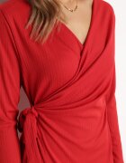 new collection Rochie Roșie Petrecută Mini Legată în Talie Icon