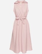 new collection Rochie Roz cu croială tip cămașă Fără mâneci cu cordon legat Liriora