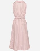 new collection Rochie Roz cu croială tip cămașă Fără mâneci cu cordon legat Liriora