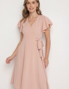 new collection Rochie Roz Evazată Petrecută cu cordon în talie Dannila