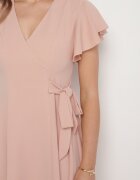 new collection Rochie Roz Evazată Petrecută cu cordon în talie Dannila