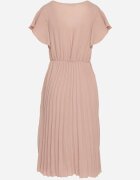 new collection Rochie Roz închis Plisată cu Croială Evazată și Decolteu Triunghiular Rissara